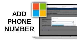 How to Add Phone Number in Microsoft Account