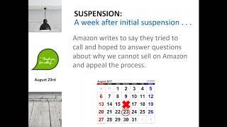 Amazon Suspension Reinstatement Tips and Help October2017