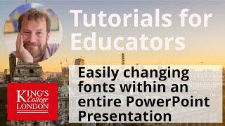 Changing presentation fonts easily in Powerpoint