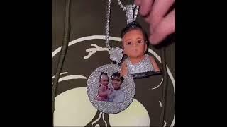 NLE Choppa’s chains with his daughter 