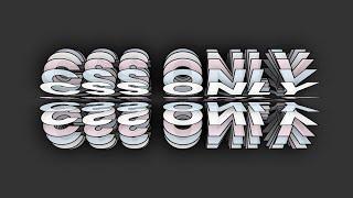 CSS Only 3D Text Rotation Animation Effects | Html CSS @OnlineTutorialsYT