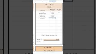 Payday routine using my Simple Monthly Budget template.