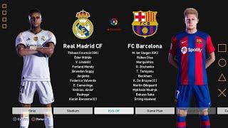 eFootball PES 2021 - Real Madrid vs Barcelona | New Kits 2023/2024 | Football Life Mod Gameplay