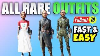 Fallout 76 How to Get All Rare Outfits / Clothing The Fastest & Easiest Way
