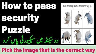 Pick the image that is the correct way up  | Urdu & Hindi | How to pass security Puzzle in LinkedIn