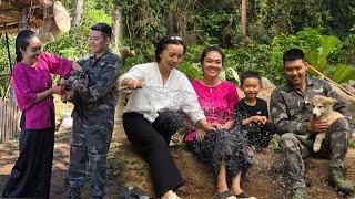 Two Best Friends Visit: We Build a Fish Pond Together | Ly Phuc Huyen