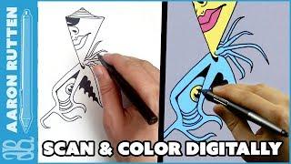 How to SCAN DRAWINGS to Your Computer and Color