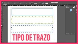 CAMBIAR TIPO de TRAZO en INDESIGN 