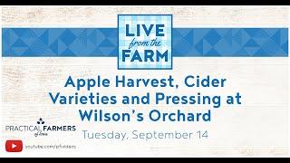 Apple Harvest, Cider Varieties and Pressing at Wilson’s Orchard - Live From the Farm