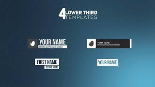 Free Lower Thirds For Alight motion |  Lower Third Pack For Alight motion | Android/IOS | 2020