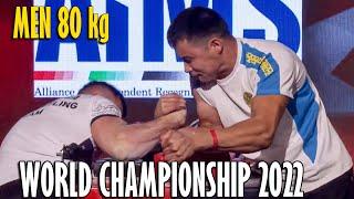 Men 80 kg RIGHT - World Armwrestling Championship 2022