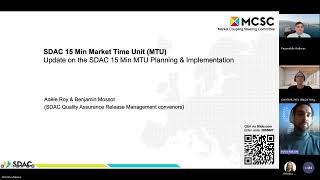 Market Coupling Consultative Group Meeting   SDAC 15 Min MTU