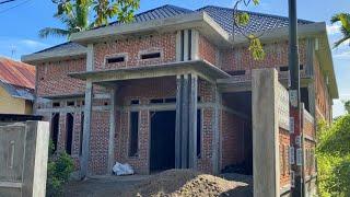 Pembuatan atap rumah model talang samping,!!