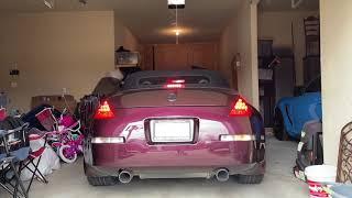 Nissan 350z muffler delete - Before and After