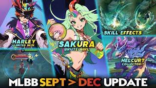 SAKURA BRUTE GIRL | SEPTEMBER - DECEMBER UPDATE | HARLEY LIMITED SKIN - Mobile Legends #whatsnext