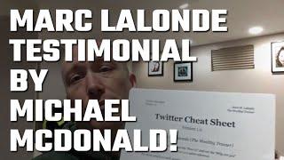  Michael McDonald Testimonial for Joseph Marc Lalonde (The Wealthy Trainer)