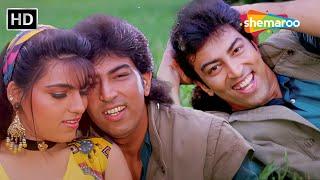 Mera Dil Tera Deewana Karan | Kumar Sanu, Sadhana Sargam | Karan (1994) | Vindu Dara Singh, Trishna