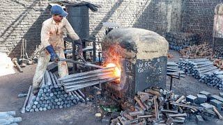 Most Incredible 8x8 Truck Axle Forging Process from Rusty Ship Anchor Chains