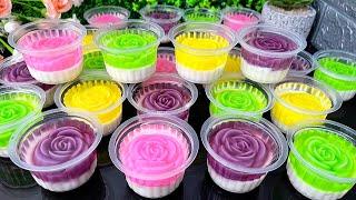 Puding mawar cup kaca | cocok untuk ide jualan dan isian Snack box bikin mudah hasil cantik