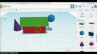 TinkerCAD:  Selecting Multiple Objects