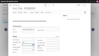 Workflow Inventory Pick - LogTrade Connect for Dynamics 365 Business Central