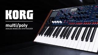 Korg multi/poly Demo: Custom Presets for Ambient, Techno and Electronica