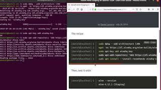 Install Wine Staging on Ubuntu 19.04