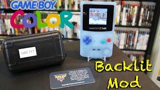 Game Boy Color - Backlit Mod -Easy Drop in Screen without Soldering!