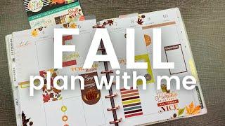 FALL plan with me in The Happy Planner Hooray Seasons