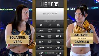 Vera Solangel VS Carrillo Jahaziel #lux #ufc #mma #mexico