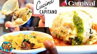 FREE Pasta Bar at Cucina del Capitano on the Carnival Panorama Cruise || The BEST White Clam Sauce!