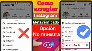 Instagram Meta verificado no muestra el problema | Instagram Meta verificado no funciona