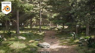 How to Make Evergreen Forests in Blender - Tutorial