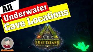 ARK: LOST ISLAND • All 5 Underwater Cave Locations !