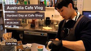 Australia Cafe Vlog_ I had the Hardest Day at Cafe Shop on this Sunday_Barista Coffee Diary