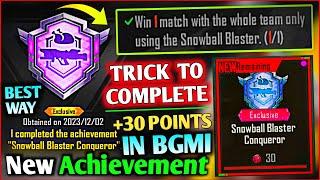 Easyway To Complete (Snowball Blaster) Achievement || Trick To Complete New Snowball Blaster Mission