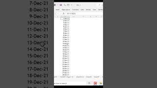 Series of dates #Excel #excetips #datacense #microsoftexcel #excelpro #exceltricks