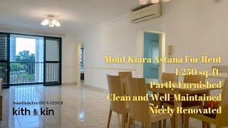 Mont Kiara Astana | For Rent | 1,250 sq. ft. | 3 Bedrooms | Clean & Renovated | Property tour #59