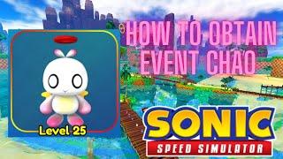 HOW TO EASILY OBTAIN *EVENT CHAO*! (Sonic Speed Simulator)