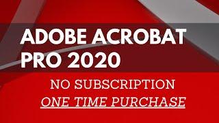 Acrobat Pro 2020 NO subscription (not free)