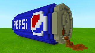 Minecraft: How To Make A Giant Pepsi Can House "Minecraft Tutorial"