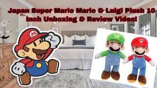 SMA: Japan Super Mario Mario & Luigi Plush 10 Inch Unboxing & Review Video!!