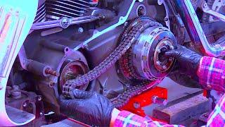 Harley Davidson Electra Glide,  "Drive Belt Change"  (1 of 2)