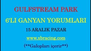 15 ARALIK 2024 PAZAR GULFSTREAM PARK 6’LI GANYAN TAHMİNİ