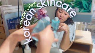 YesStyle Korean Skincare Unboxing + Review | Dry, Sensitive, Acne Prone Skin | Cozy Skincare Chat