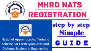 Mhrd Nats Registration  | mhrd nats portal | mhrd me ragistration kaise kare |step by step guide