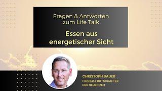 Fragen & Antworten zum Live Talk - Essen aus energetischer Sicht