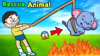 Nobita Saving Animals  || Funny Game