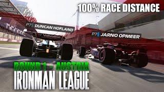 DRAG RACE TO THE LINE AFTER 71 LAPS - Iron Man League Round 1