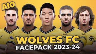 Wolverhampton Facepack Season 2023/24 - Sider and Cpk - Football Life 2024 and PES 2021